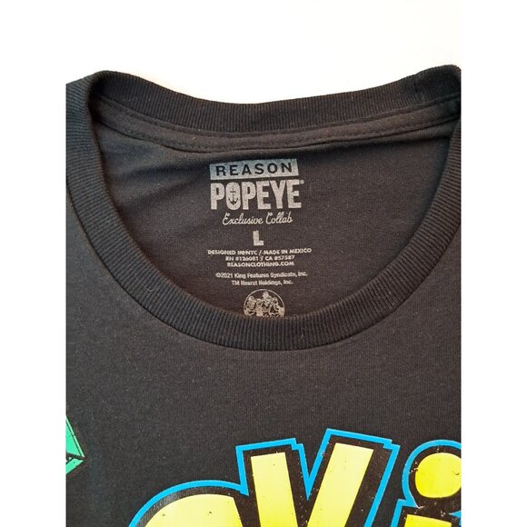 Reason Clothing Men's Popeye "Stackin" Graphic Tee – Size L – NWT - Picture 4 of 9